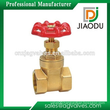 Competitive price high quality 4 inch brass gate valve with red handle for water